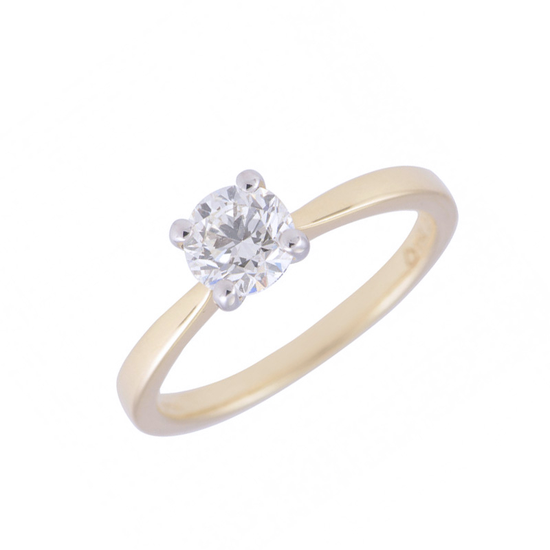 18ct Yellow Gold 0.75ct Diamond Solitaire Ring