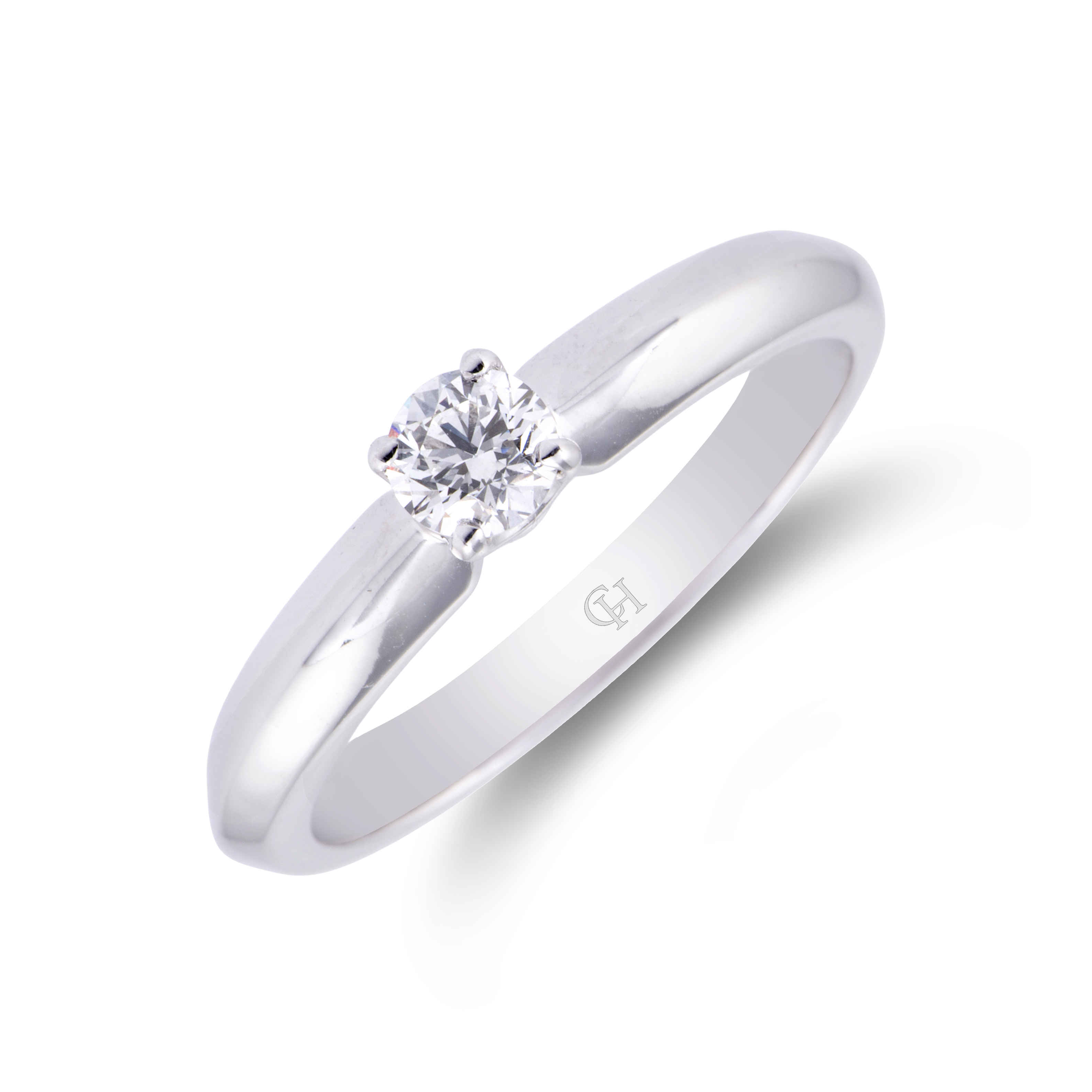 18ct White Gold 0.25ct Diamond Solitaire Ring