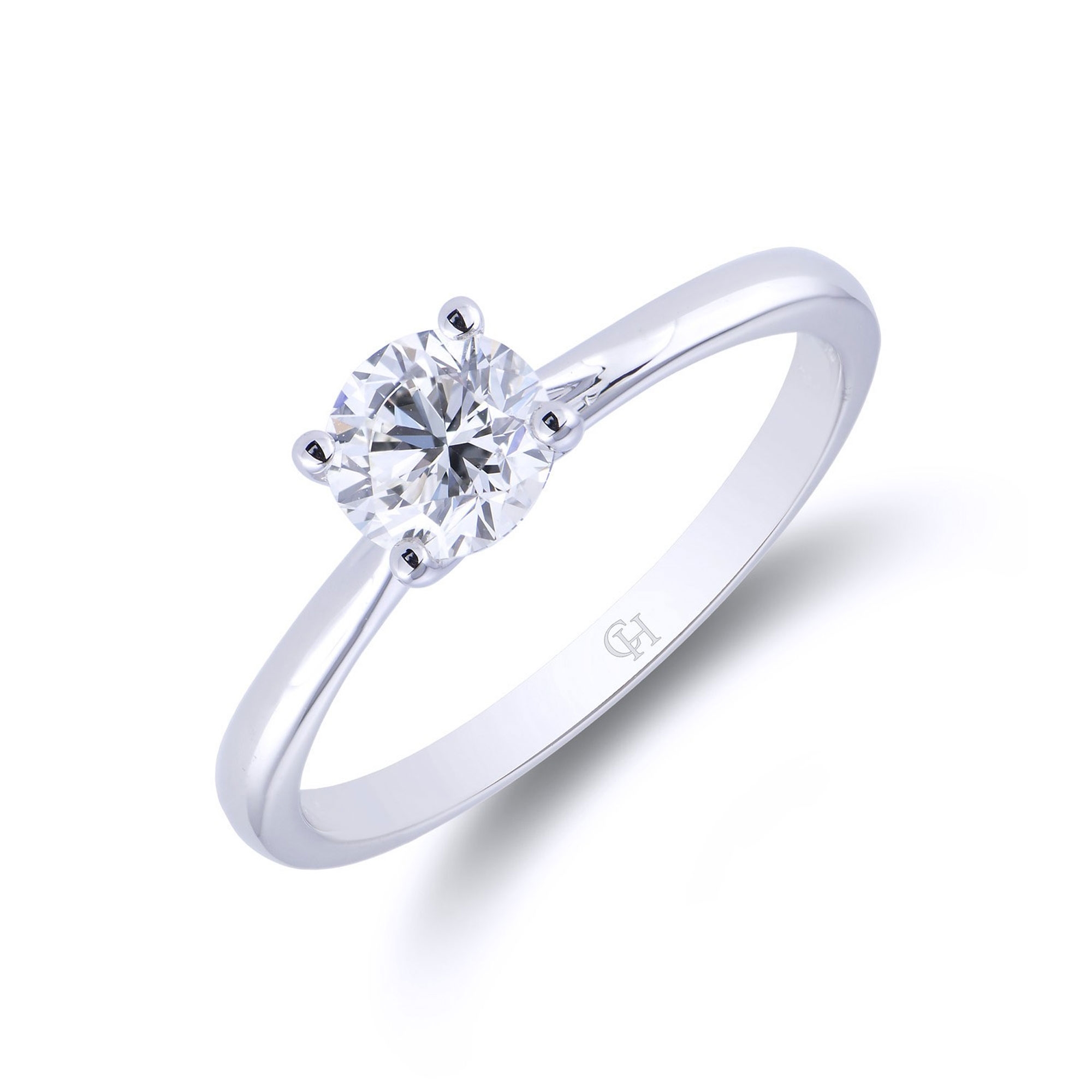 Platinum Brilliant Cut 0.60ct Diamond Solitaire Ring