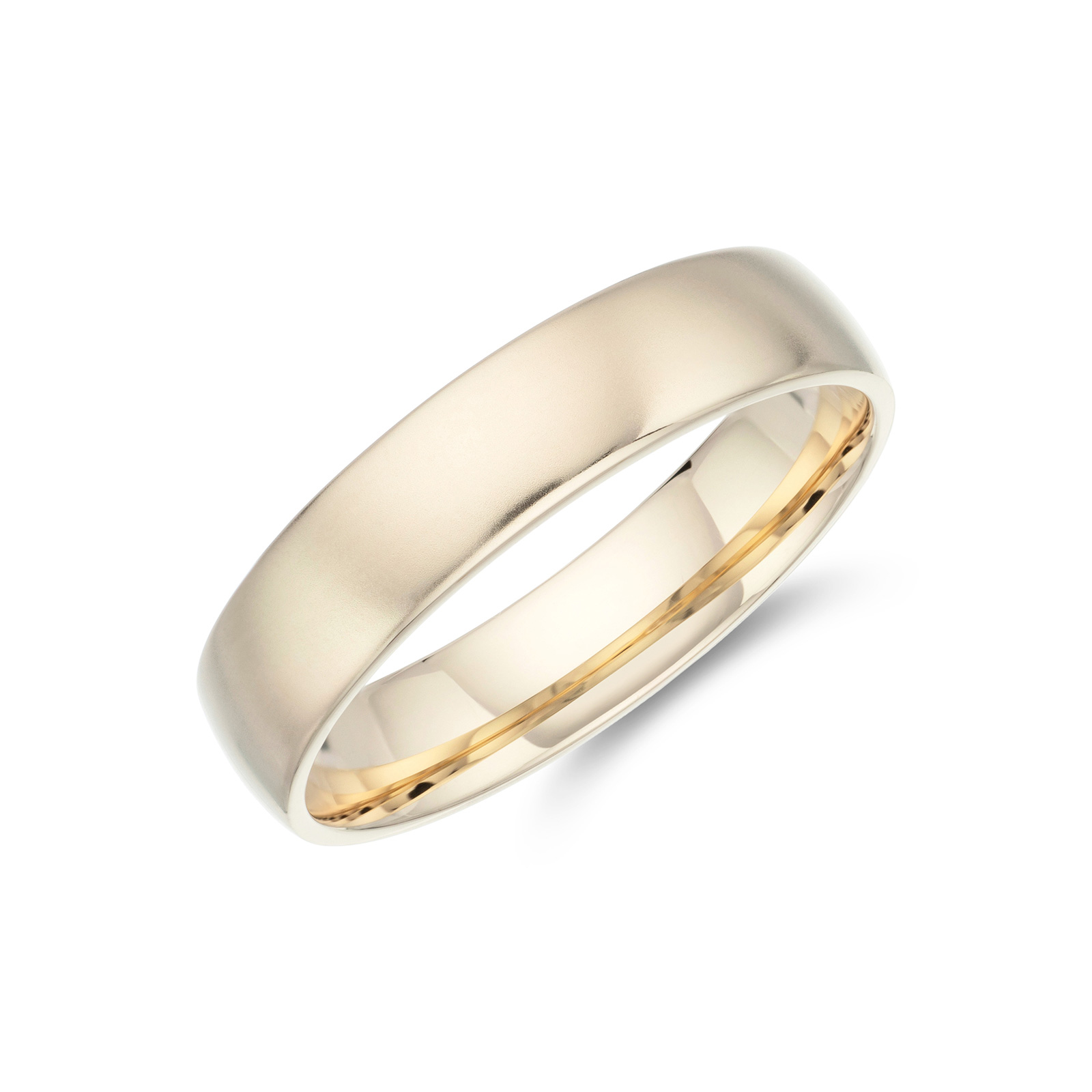 9ct Yellow Gold 5.0mm Frosted Effect Wedding Band