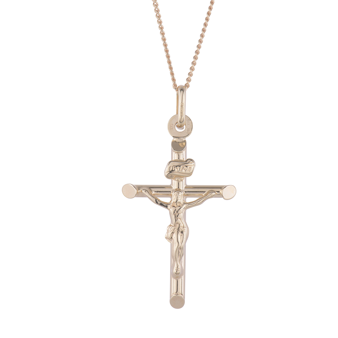 9ct Yellow Gold Crucifix Pendant