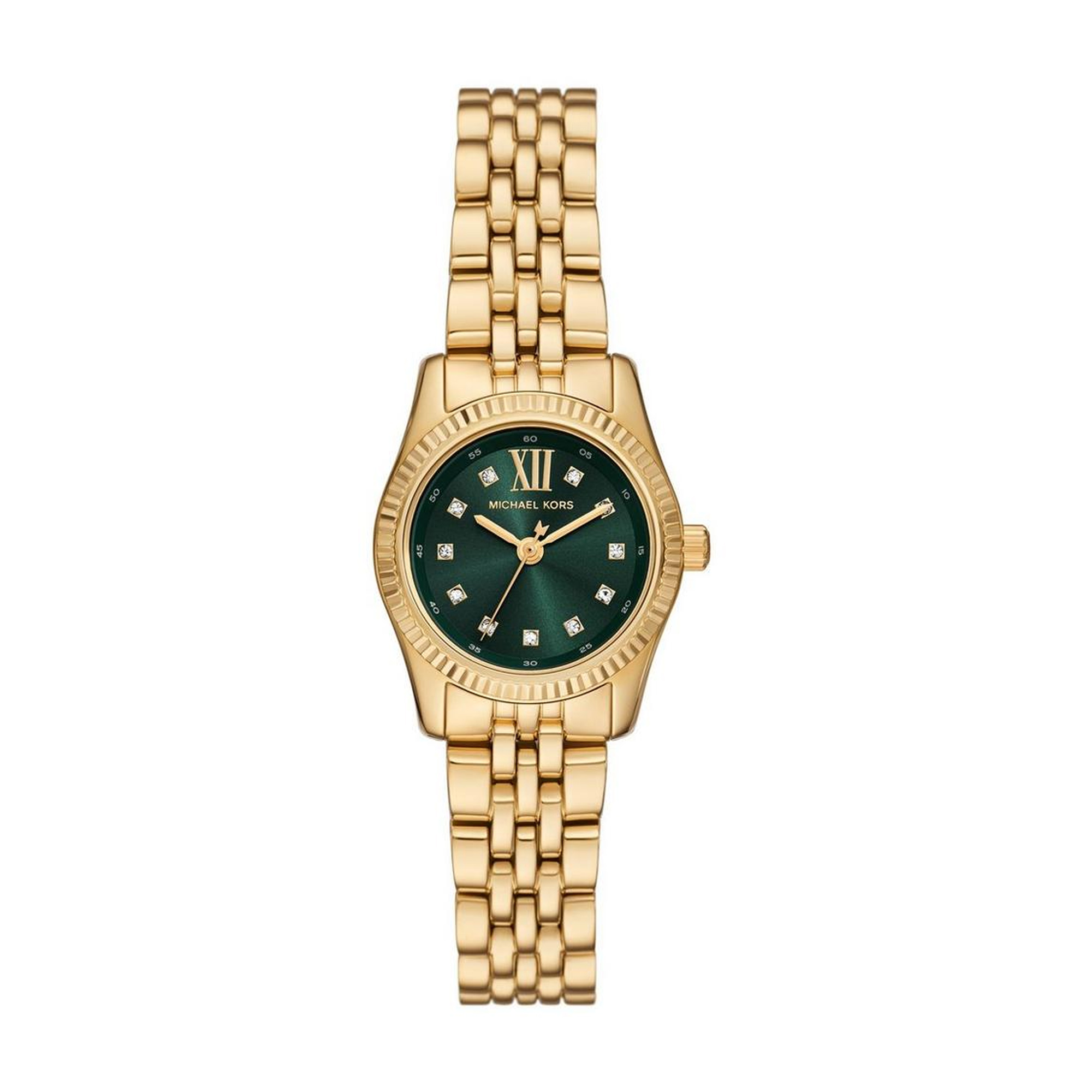 Michael Kors Petite Lexington Pave Quartz 26mm Gold-Tone Ladies Watch MK4842