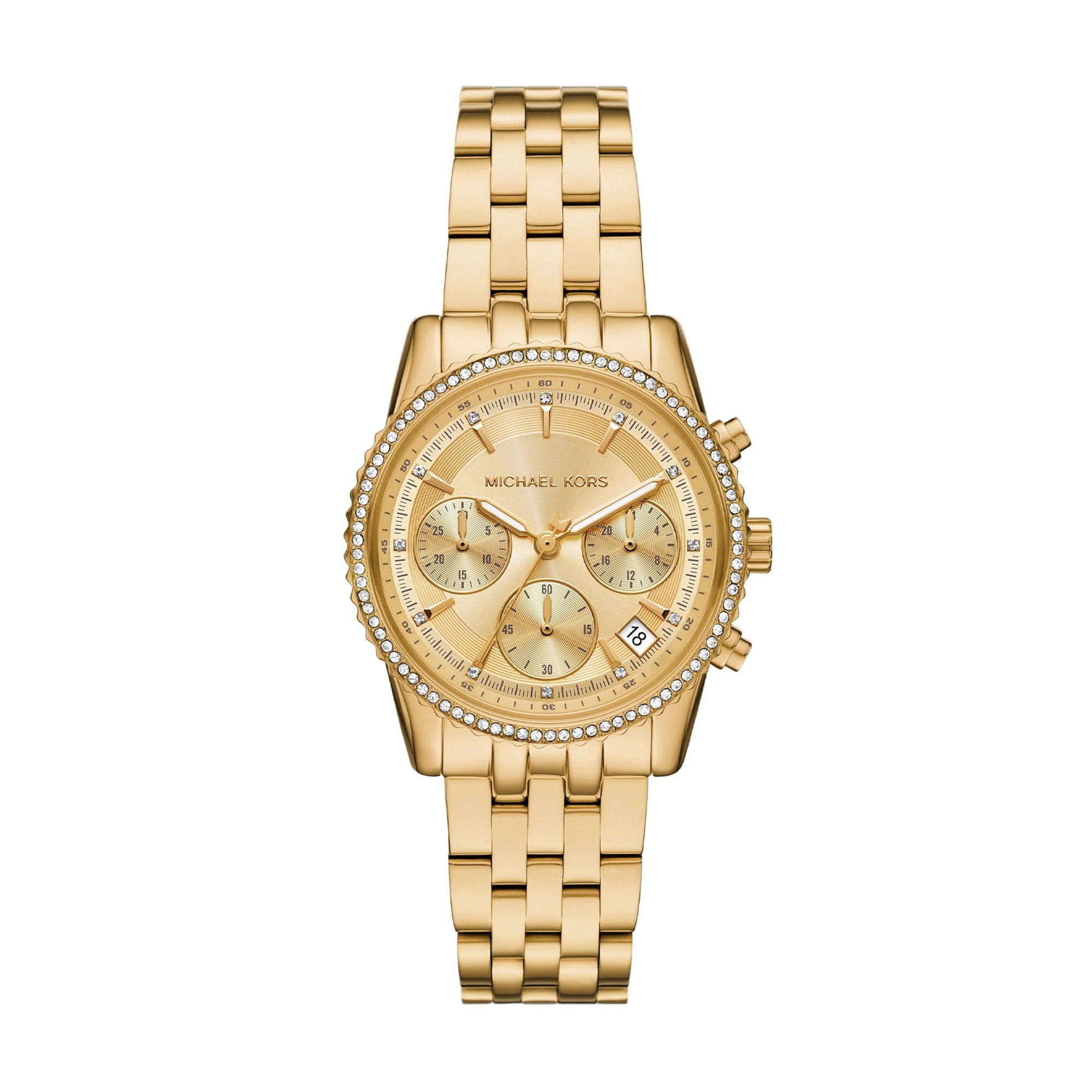 Michael Kors Mini Bryant Pavé Gold-Tone Ladies Watch MK7530
