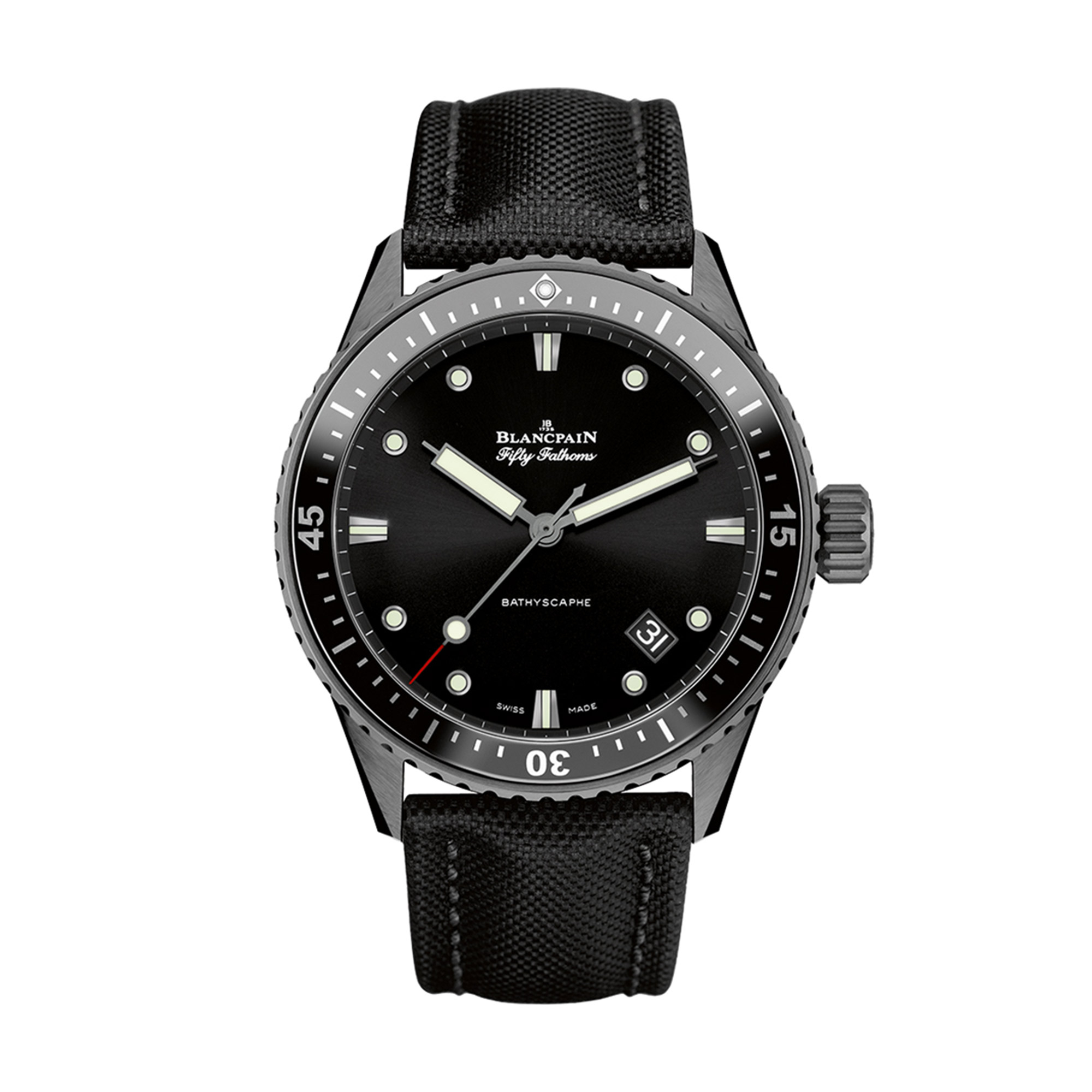 Blancpain Fifty Fathoms Bathyscaphe Mens Watch 5000-0130-B52A