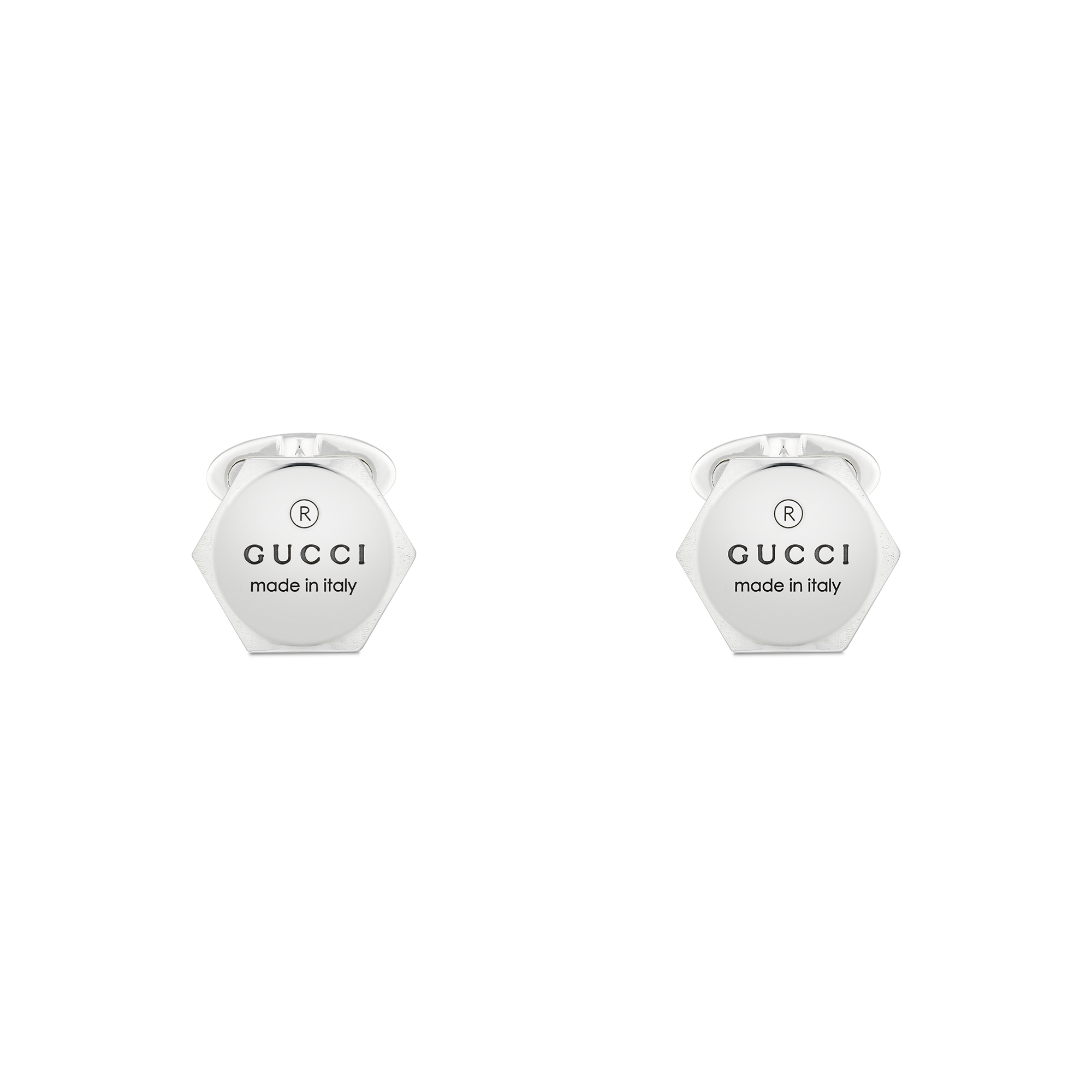 Gucci Trademark Sterling Silver Cufflinks YBE779163002