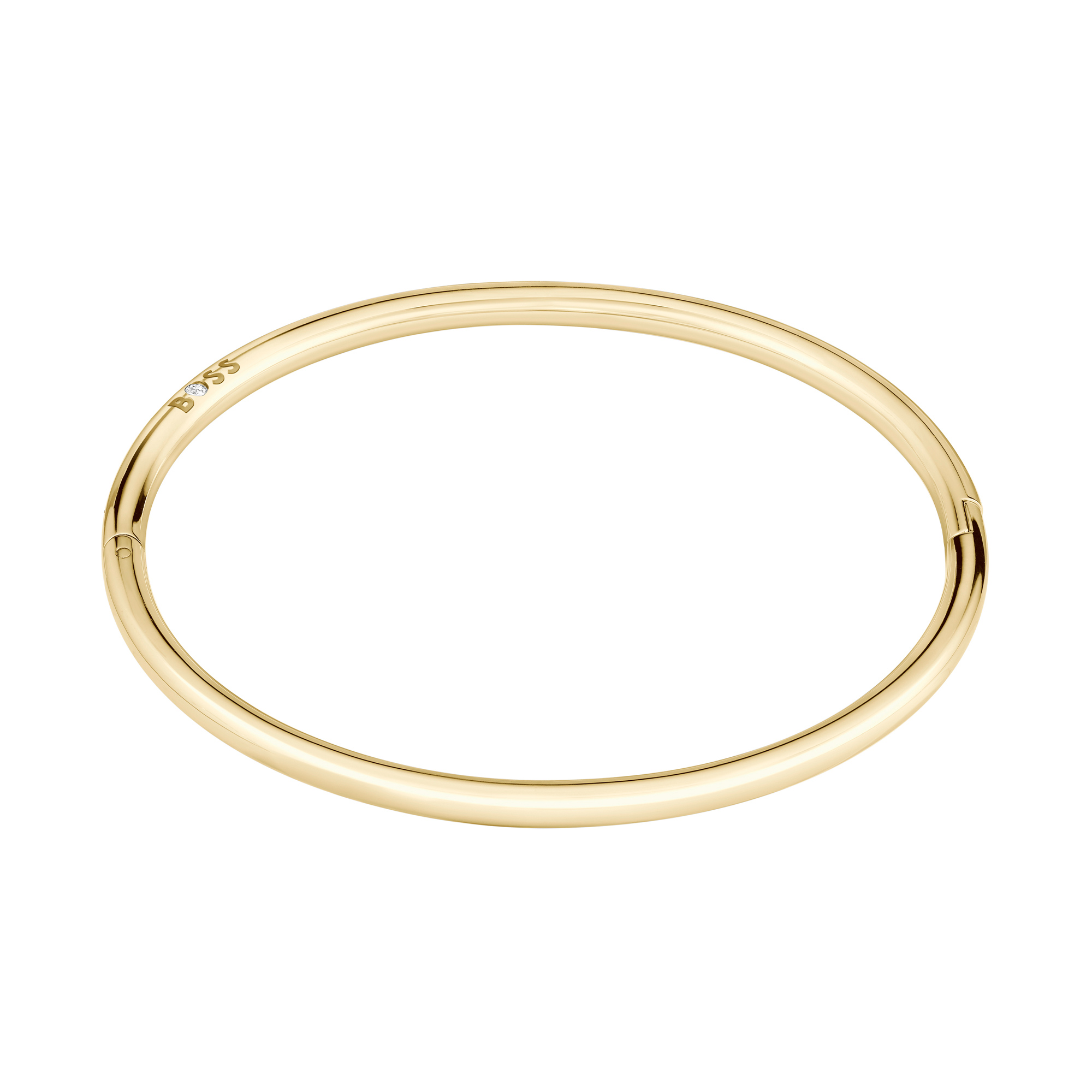 BOSS Live Yellow Gold-Tone Plated Stainless Steel Ladies Bangle 1580686