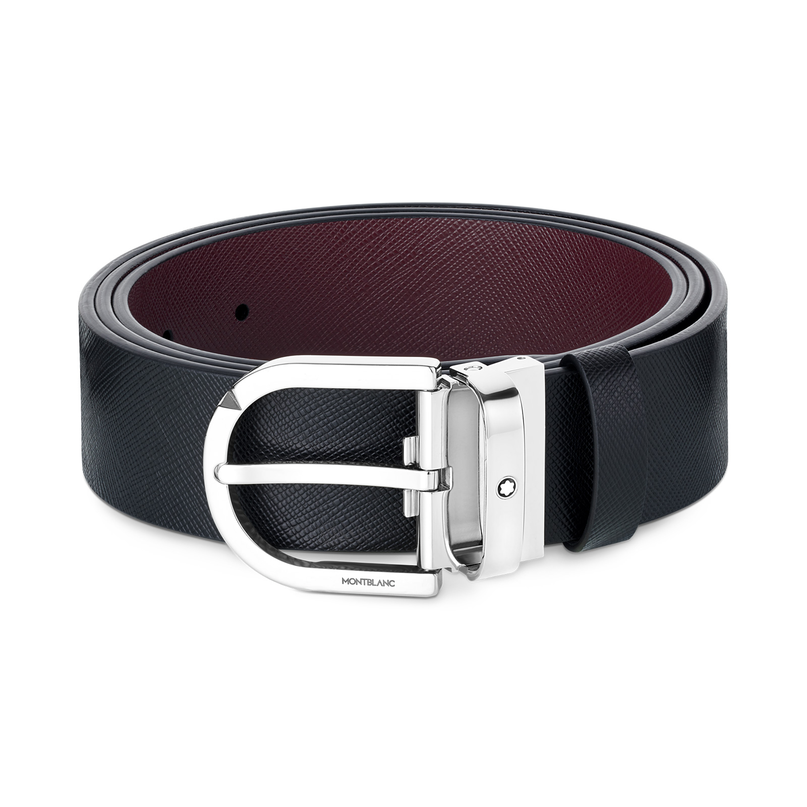 Montblanc Horseshoe Leather Belt Reversible 35mm MB131176