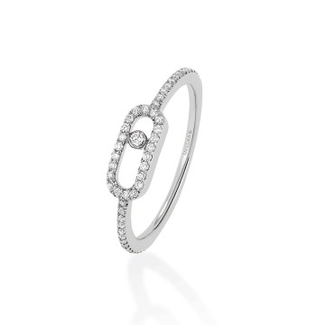 Move Uno Pavé White Gold 0.15ct Diamond Ring 05630-WG