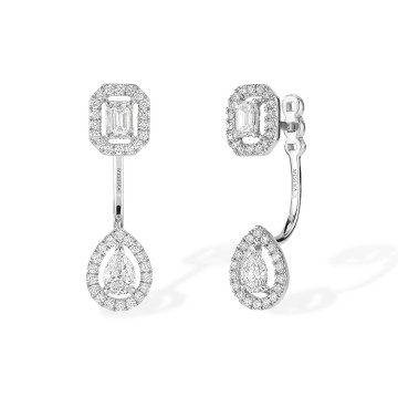 Messika My Twin Toi & Moi White Gold 0.90ct Mixed Cut Diamond Drop Earrings 06504-WG