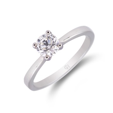 Platinum Brilliant Cut 0.75ct Diamond Solitaire Ring