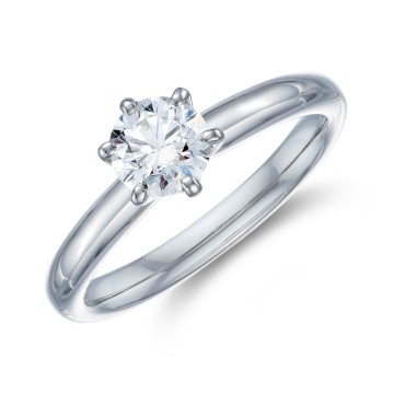 Platinum Brilliant Cut 0.60ct Diamond Solitaire Ring