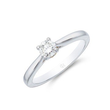 Platinum Brilliant Cut 0.33ct Diamond Solitaire Ring