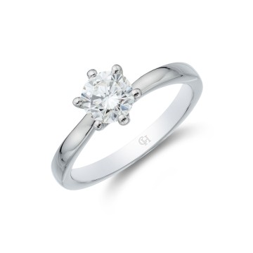 Platinum Brilliant Cut 0.75ct Diamond Solitaire Ring