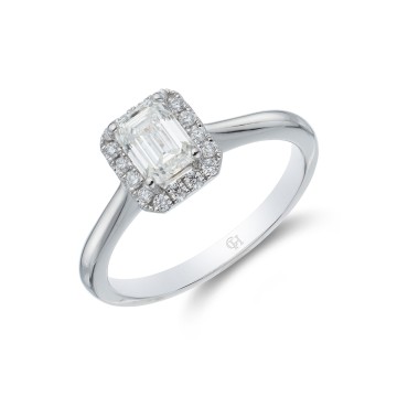 9ct Yellow Gold Brilliant Cut Diamond 0.13ct Cross Over Fancy Band