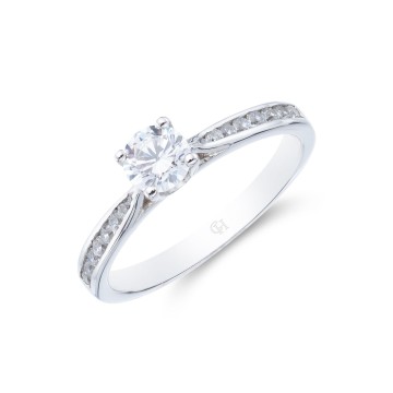 Platinum Brilliant Cut 0.50ct Diamond Solitaire Ring