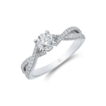 Platinum Brilliant Cut 0.33ct Diamond Solitaire Ring