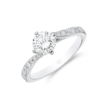 Platinum Brilliant Cut 0.75ct Diamond Solitaire Ring