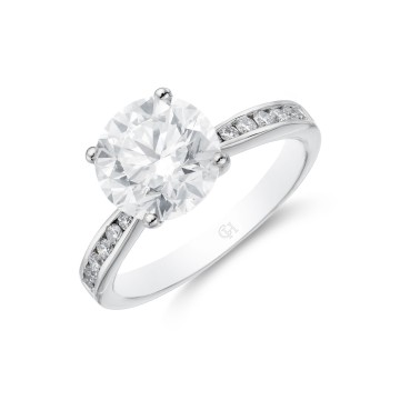 Platinum 2.10ct Diamond Solitaire Ring