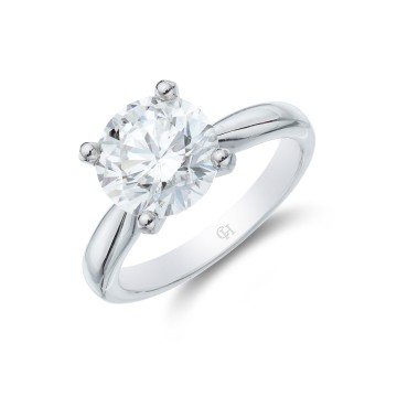 Platinum 2.65ct Diamond Solitaire Ring