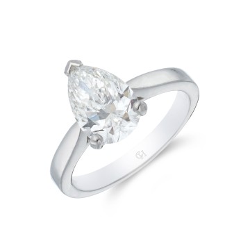 Platinum 2.15ct Diamond Solitaire Ring