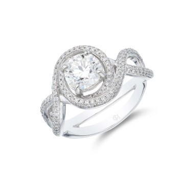 Platinum Brilliant Cut 1.35ct Diamond Solitaire Ring