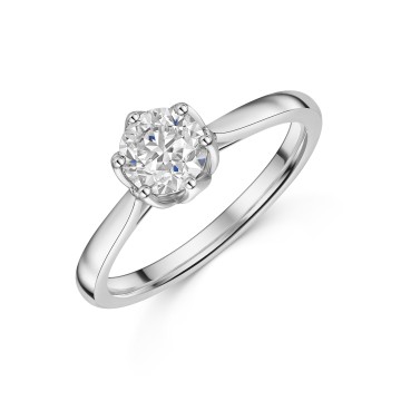 Platinum Brilliant Cut 1.00ct Diamond Solitaire Ring