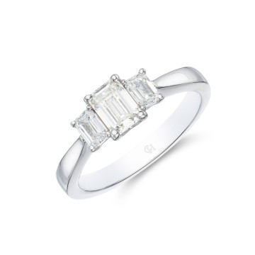 Platinum Oval Cut 0.75ct Diamond Halo Solitaire Ring 
