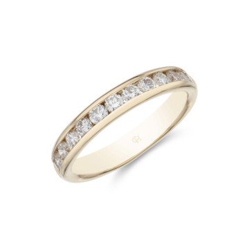 18ct Yellow Gold 0.75ct Diamond Channel Eternity Ring