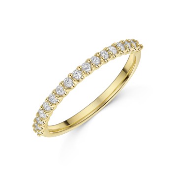 18ct Yellow Gold Brilliant Cut 0.28ct Diamond Eternity Ring