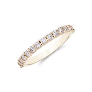 18ct Yellow Gold Brilliant Cut 0.53ct Diamond Eternity Ring