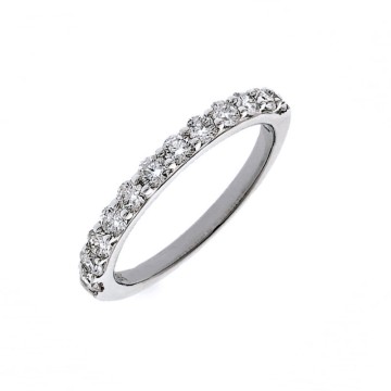 18ct White Gold Brilliant Cut 0.70ct Diamond Cluster Ring