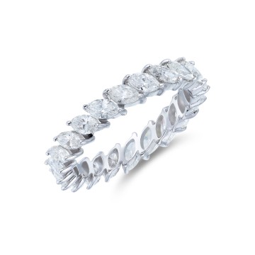 18ct White Gold Marquise Cut 2.00ct Diamond Eternity Ring