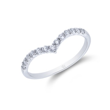 Platinum Brilliant Cut 0.33ct Diamond Shaped Eternity Ring
