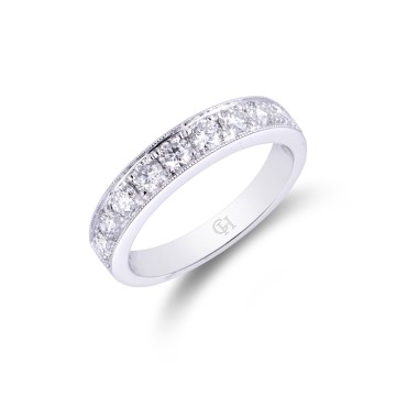 Platinum Oval Cut 0.75ct Diamond Halo Solitaire Ring 