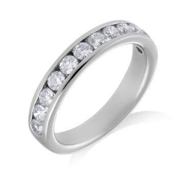 18ct White Gold Brilliant Cut 0.70ct Diamond Cluster Ring