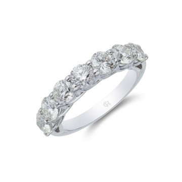 Platinum Baguette and Brilliant Cut 2.50ct Diamond Halo Ring