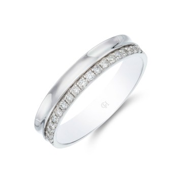 9ct White Gold Brilliant Cut 0.20ct Diamond Eternity Ring