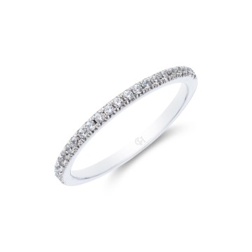 9ct White Gold Brilliant Cut 0.15ct Diamond Eternity Ring