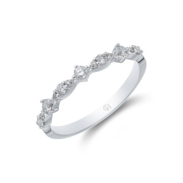 9ct White Gold Brilliant Cut 0.25ct Diamond Eternity Ring