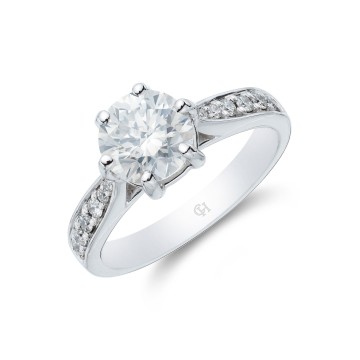 18ct White Gold 1.70ct Diamond Solitiare