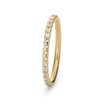 Niessing 18ct Yellow Gold Memory 0.81ct Diamond Eternity Ring