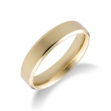 9ct Yellow Gold Freshwater Bouton Link Ring
