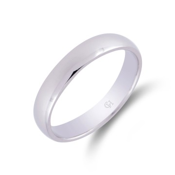 Palladium Light Court 4mm Wedding Ring