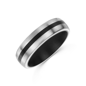 Titanium Black Ion Plated Wedding Band