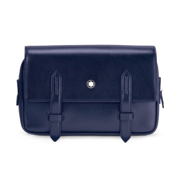Montblanc Meisterstück Blue Leather Messenger Bag MB131690