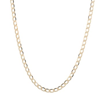 9ct Yellow Gold 22 Inch Curb Chain