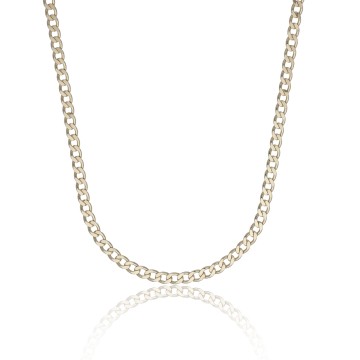 9ct Yellow Gold Gents 20” 4.65mm Curb Chain Necklace