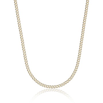 18ct Yellow Gold Gents 18" 4.65mm Curb Chain Necklace