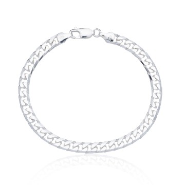 Silver Gents 5.8mm Curb Bracelet