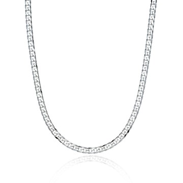 Simplicity | Silver 5mm Curb Necklace